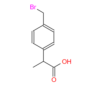 2-(4-溴甲基苯基)丙酸；111128-12-2；2-(4-BroMoMethyl)phenylpropionic acid