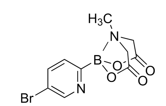 8-(5-溴吡啶-2-基)-4-甲基二氢-4Λ4,8Λ4-[1,3,2]噁唑硼烷[2,3-B][1,3,2]噁唑硼烷-2,6(3H,5H)-二酮；1227700-50-6；MIDA021