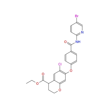 ethyl 7-(4-(5-bromopyridin-2-ylcarbamoyl)phenoxy)-6-chlorochroman-4-carboxylate 1233698-02-6