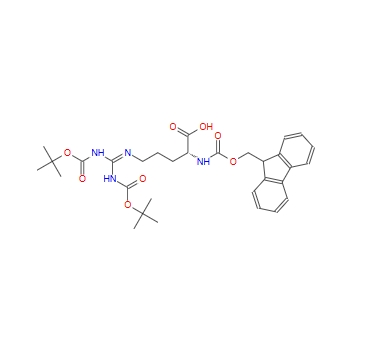 N-[(9H-芴-9-基甲基)羰基]-N’,N’’-二[叔丁氧羰基]-D-精氨酸 214852-34-3