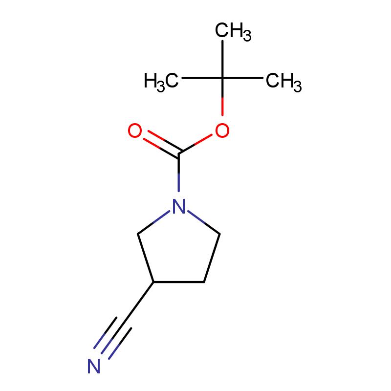 132945-76-7 (R)-1-Boc-3-氰基吡咯烷 结构式图片