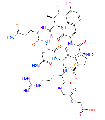 122842-55-1;CYS-TYR-ILE-GLN-ASN-CYS-PRO-ARG-GLY-GLY (DISULFIDE BRIDGE: CYS1-CYS6))