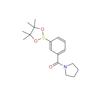吡咯烷-1-基(3-(4,4,5,5-四甲基-1,3,2-二氧杂硼杂环戊烷-2-基)苯基)甲酮 1073353-61-3