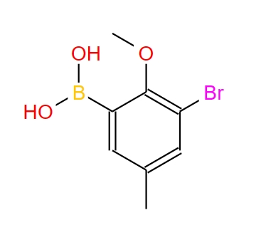 (3-溴-2-甲氧基-5-甲基苯基)硼酸 870717-99-0