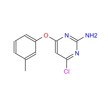 2-amino-4-(m-tolyloxy)-6-chloropyrimidine 100763-73-3