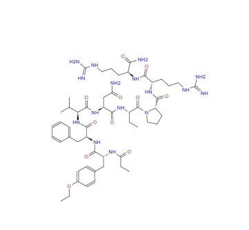 (Propionyl1,D-Tyr(Et)2,Val4,Abu6,Arg8·9)-Vasopressin 121250-95-1