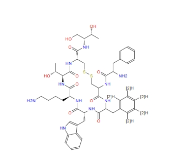 ([ring-D5]Phe3)-Octreotide acetate salt 1134880-79-7