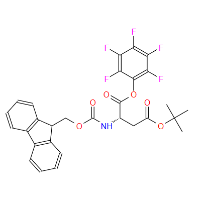 86061-01-0；N-芴甲氧羰基-BETA-叔丁基-L-天冬氨酸五氟苯酯；Fmoc-Asp(OtBu)-Opfp