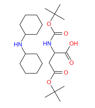 200334-95-8;N-叔丁氧羰基-D-天冬氨酸-BETA-叔丁酯二环己胺盐;BOC-D-ASP(OTBU)-OH DCHA