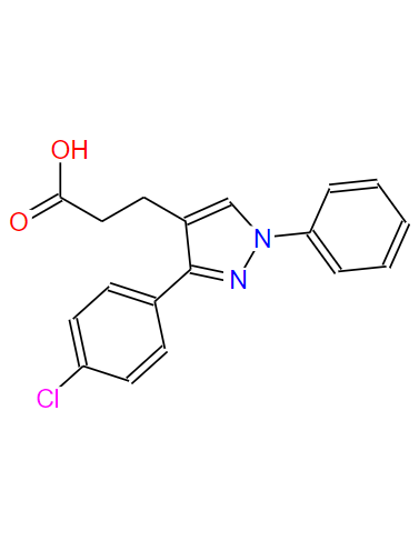 108446-79-3 3-(4-氯苯基)-1-苯基吡唑-4-丙酸