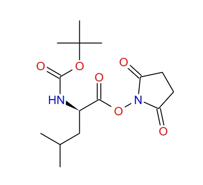 2,5-二氧代-1-吡咯烷基 N-{[(2-甲基-2-丙基)氧基]羰基}-D-亮氨酸酯 60111-76-4