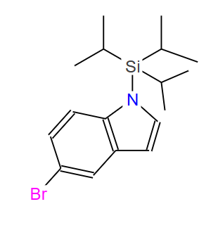 128564-66-9；5-溴-1-(三异丙基硅基)-1H-吲哚；5-BROMO-1-(TRIISOPROPYLSILYL)-1H-INDOLE