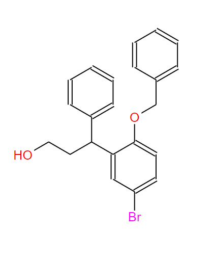 156755-25-8 3-(2-苄氧基-5-溴苯基)-3-苯丙醇