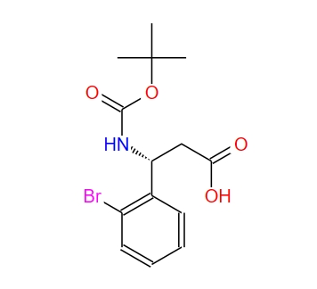 Boc-(R)-3-氨基-3-(2-溴苯基)-丙酸 500789-07-1