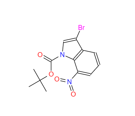 1-BOC-3-溴-7-硝基吲哚