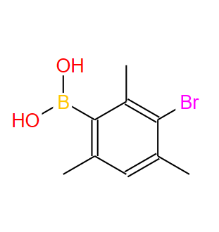 849062-19-7；3-溴-2,4,6-三甲基苯硼酸；3-BROMO-2,4,6-TRIMETHYLPHENYLBORONIC ACID