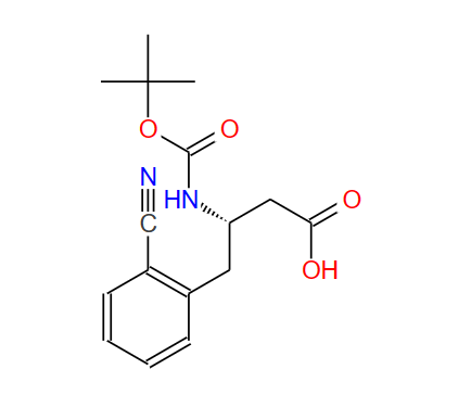 270065-83-3;BOC-2-氰基-L-Β-高苯丙氨酸;BOC-(S)-3-AMINO-4-(2-CYANO-PHENYL)-BUTYRIC ACID