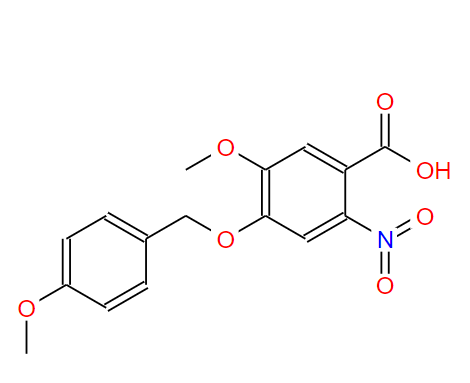 1643979-88-7 5-甲氧基-4-((4-甲氧基苄基)氧基)-2-硝基苯甲酸