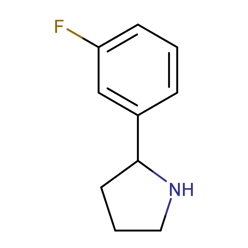 (R)-2-(3-氟苯基)吡咯烷  920274-03-9