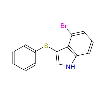 4-bromo-3-(phenylthio)-1H-indole 945000-87-3