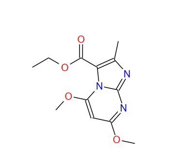 5,7-Dimethoxy-2-methyl-imidazo[1,2-a]pyrimidine-3-carboxylic acid ethyl ester 209479-50-5