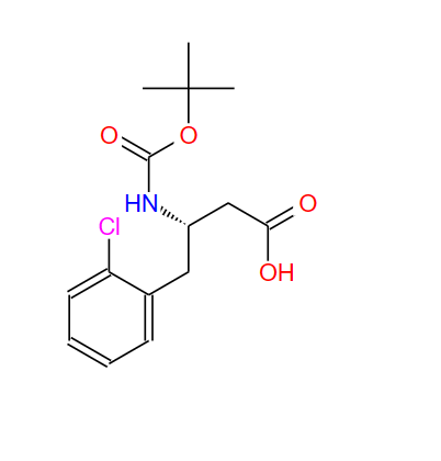 218608-95-8；BOC-(S)-3-氨基-4-(2-氯苯基)-丁酸；BOC-(S)-3-AMINO-4-(2-CHLORO-PHENYL)-BUTYRIC ACID