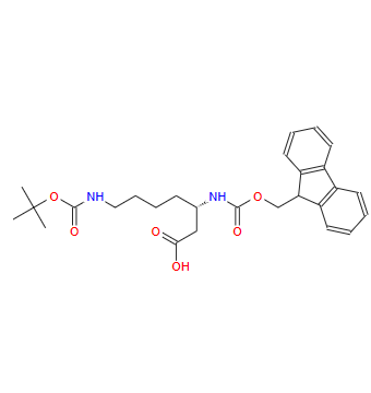 203854-47-1；NΒ-芴甲氧羰基-NΩ-叔丁氧羰基-L-Β-高赖氨酸；FMOC-L-BETA-HOMOLYSINE(BOC)