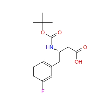 (S)-3-((叔丁氧羰基)氨基)-4-(3-氟苯基)丁酸 270596-51-5