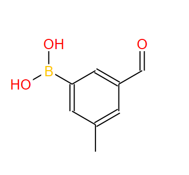 870777-33-6；3-甲酰基-5-甲基苯基硼酸；3-FORMYL-5-METHYLPHENYLBORONIC ACID