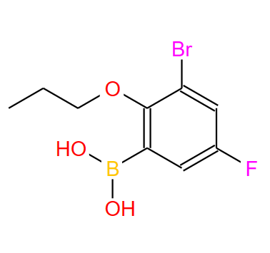 868272-84-8;3-溴-5-氟-2-丙氧基苯基硼酸;3-BROMO-5-FLUORO-2-PROPOXYPHENYLBORONIC&