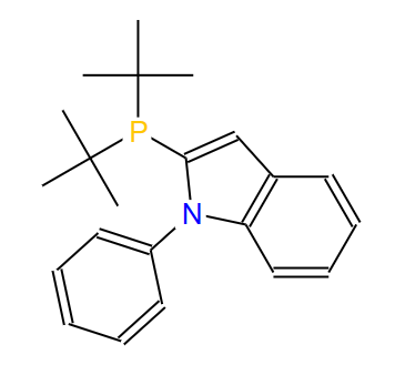 740815-37-6；2-二叔丁基膦-1-苯基吲哚；2-(Di-tert-butylphosphino)-1-phenylindole