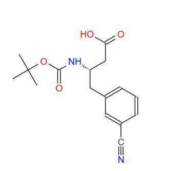 270065-86-6;N-叔丁氧羰基-(S)-3-氨基-4-(3-氰基苯基)丁酸;BOC-(S)-3-AMINO-4-(3-CYANO-PHENYL)-BUTYRIC ACID