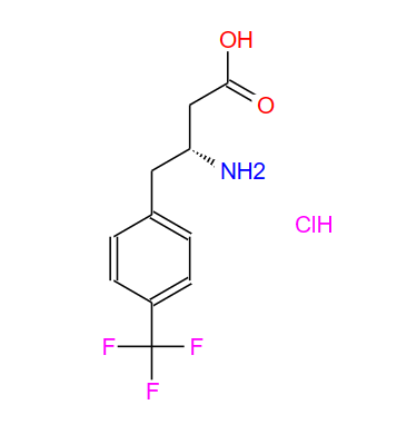 269726-76-3;(R)-3-氨基-4-(4-三氟甲基苯基)丁酸;(R)-3-AMINO-4-(4-TRIFLUOROMETHYLPHENYL)BUTANOIC ACID HYDROCHLORIDE