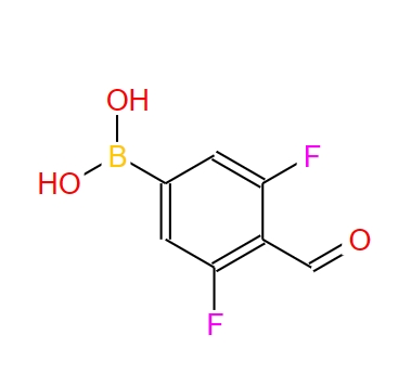 3,5-二氟-4-甲酰基苯基硼酸 870718-11-9