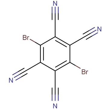3,6-二溴苯-1,2,4,5-四甲腈；60510-13-6；外观：类白色粉末；可按需分装！