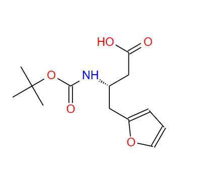 270263-06-4;N-叔丁氧羰基-(S)-3-氨基-4-(2-呋喃基)丁酸;BOC-(S)-3-AMINO-4-(2-FURYL)-BUTYRIC ACID