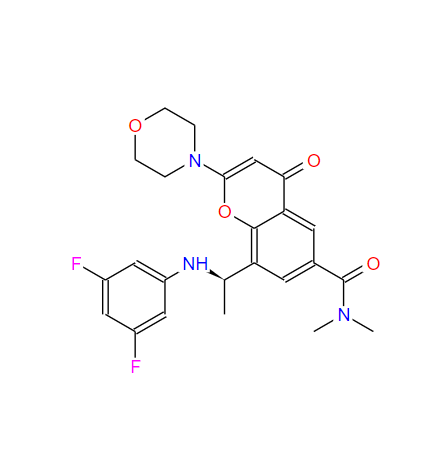 1627494-13-6 8-[(1R)-1-[(3,5-二氟苯基)氨基]乙基]-N,N-二甲基-2-(4-吗啉基)-4-氧代-4H-1-苯并吡喃-6-甲酰胺