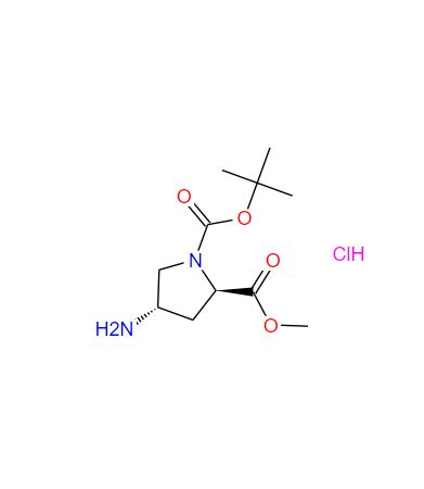 1217446-43-9 (2R,4S)-N-BOC-4-氨基吡咯烷-2-羧酸甲酯盐酸盐