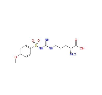 N5-[亚氨基[[(4-甲氧基苯基)磺酰基]氨基]甲基]-L-鸟氨酸 59052-83-4