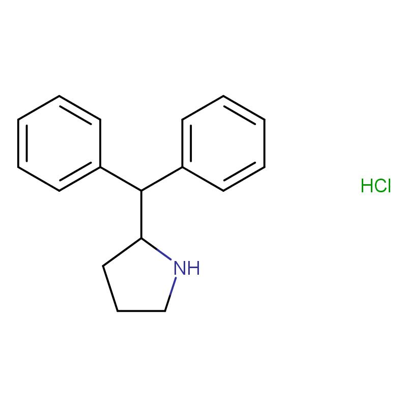 23627-61-4 (R)-2-二苯甲基吡咯烷盐酸盐 结构式图片