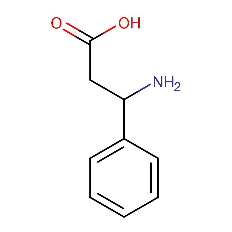 13921-90-9 (R)-3-氨基-3-苯基丙酸 结构式图片