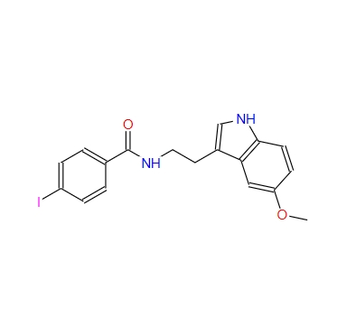 4-Iodo-N-[2-(5-methoxy-1H-indol-3-yl)-ethyl]-benzamide 155639-38-6