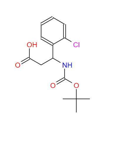 284493-66-9 Boc-DL-3-氨基-3-(2-氯苯基)丙酸