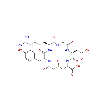 Cyclo(-D-Tyr-Arg-Gly-Asp-Cys(carboxymethyl)-OH) sulfoxide 143120-27-8