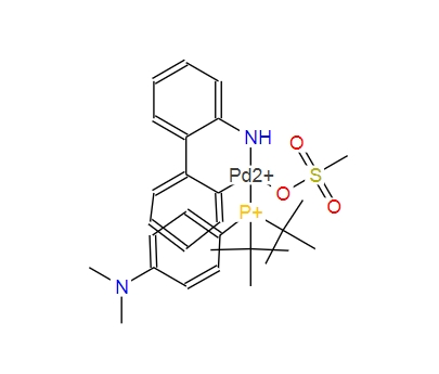 1820817-64-8；甲磺酸{[4-(N,N-(二甲氨)苯基]二叔丁基膦基}(2'-氨基-1,1'-联苯-2-基)钯(II)
