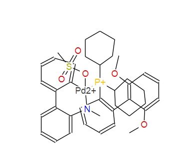 1599466-87-1；甲烷磺酸(2-二环己基膦-2',6'-二甲氧基联苯)(2'-甲胺基-1,1'-联苯-2-基)钯(II)