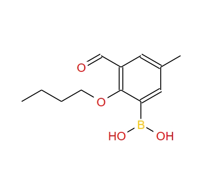 2-丁氧基-3-甲酰基-5-甲基苯硼酸 480424-51-9