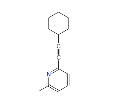 2-(cyclohexylethynyl)-6-methylpyridine 329202-90-6