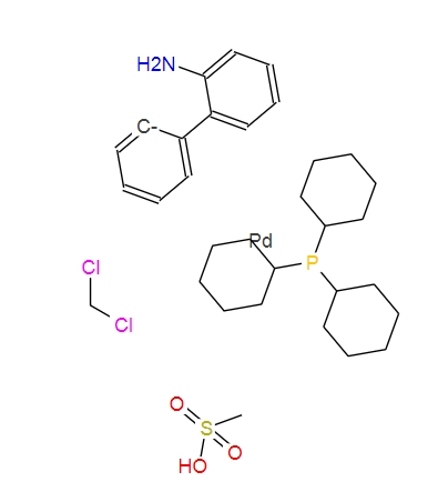 1445086-12-3；烷磺酸(三环己基膦)(2-氨基-1,1'-联苯-2-基)钯(II)