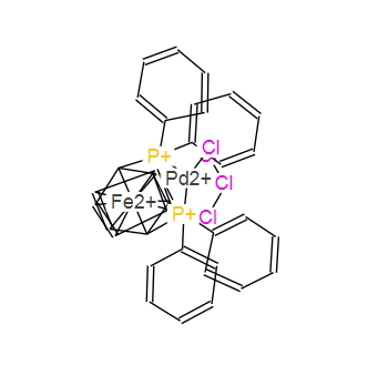 95464-05-4；[1,1'-双(二苯基膦)二茂铁]二氯化钯二氯甲烷络合物